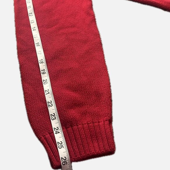 Chaps Red Cotton Crewneck Sweater Men’s XL Classic Knit Pullover Casual - Picture 6 of 7